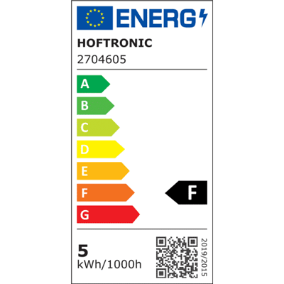 HOFTRONIC E27 LED Lamp - 4,8 Watt 470 lumen - 4000K neutraal wit licht - Grote fitting - Vervangt 40 Watt - G45 vorm