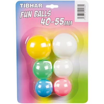 Tibhar Fun Balls 40-55mm - Ping Pong Ballen
