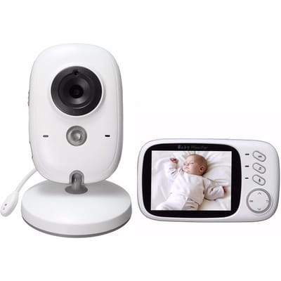 Video-babyfoon van 3,2 inch met camera en audio-afstandsbediening Breedbeeld Tweeweg audiogesprek Infrarood EU Plug