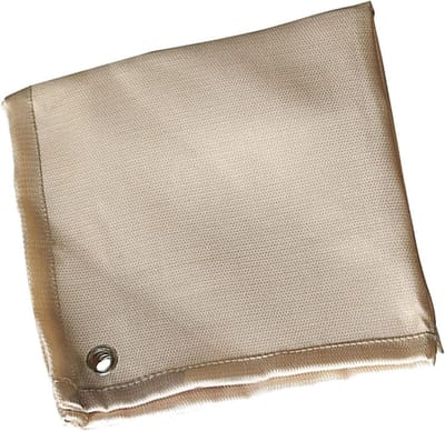 Brandblusser Deken - Brandwerende Mat - Noodsituaties Beheersen - Glasvezel Constructie - 90x80 cm - Geel