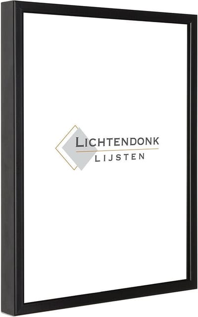 Aluminium Wissellijst 50 x 50 Zwart - Ontspiegeld Glas - Salerno