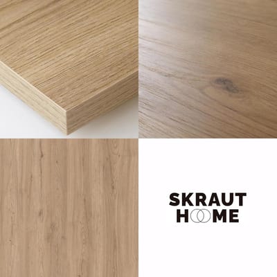 TV-meubel met Elektrische Haard XXL – Urbanhome OakFlame Elite 267 cm – Hangend Lowboard – Geschikt voor Grote TV’s tot 85 inch – 3D Vuureffect – Modern Eiken Design