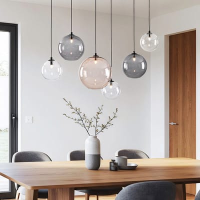 LumenXL LumenXL - Eettafel hanglamp Lumora - Diverse kleuren - Glas - 6-lichts