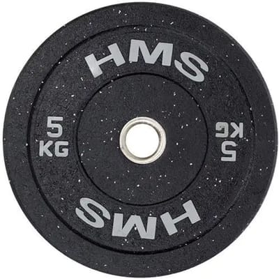 HMS HTBR Serie - Olympische Bumperplaat - 5 kg - Grijs - Stabiele training