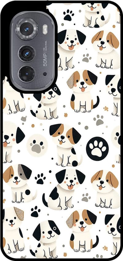 Smartphonica Telefoonhoesje Geschikt voor Motorola Edge 2022 met honden opdruk - TPU backcover case dog design geschikt voor Motorola Edge 2022