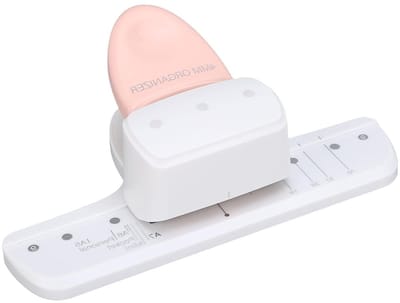 Verstelbare 3-gats perforator voor A4/A5/A6/A7 papier, 8 vellen capaciteit, met papieropvangbak en 4mm gaten, ideaal voor kantoor en schoolgebruik