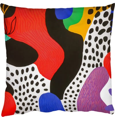 Sierkussens - Kussentjes Woonkamer - 50x50 cm - Abstract - Vormen - Kleuren - Stippen