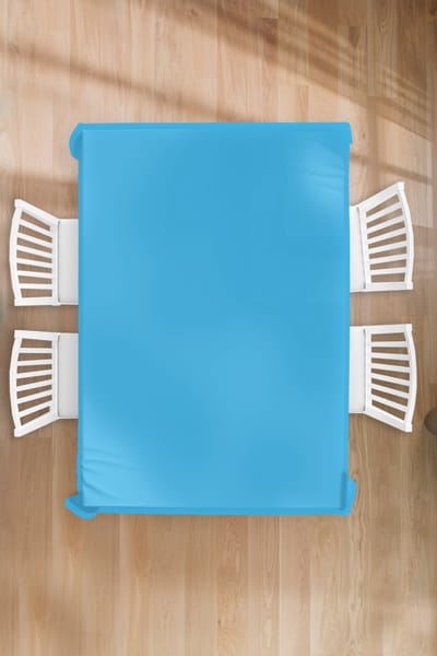 Tafelkleed - Tafellaken - 130x200 cm - Blauw - Licht - Kleuren - Binnen en Buiten