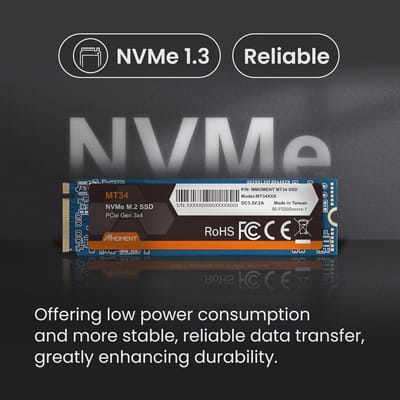 1TB NVMe M.2 2280 PCIe Gen 3x4 Solid State Drive