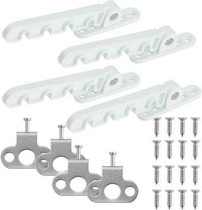 Set van 4 Metalen Raamvastzetters voor Kantel- en Kiepstand - Verstelbaar met Schroeven