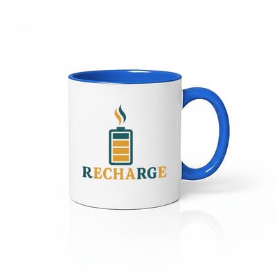 Recharge Mok - Koffiemok met Batterij Design - Energie Boost voor Elke Dag