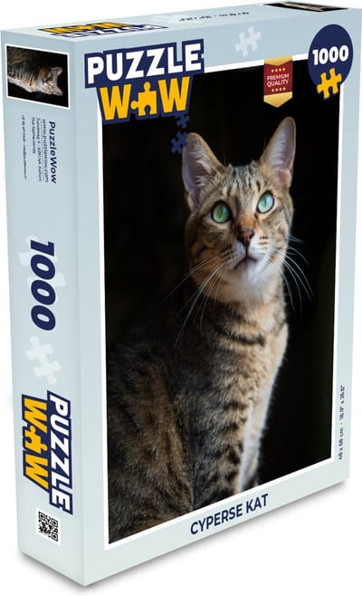 Puzzel Cyperse kat - Legpuzzel - Puzzel 1000 stukjes volwassenen