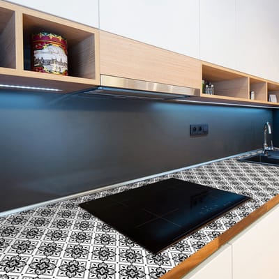 Muurstickers - Zelfklevende tegelmuurstickers voor keuken en badkamer - 60 Vidal meubeltegelstickers - 60 stickers 15x15cm