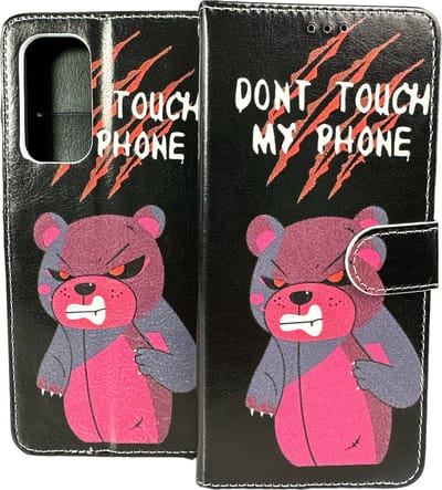 Portemonnee Book Case Hoesje Geschikt voor: Xiaomi 12 / Xiaomi 12x - Don't Touch My Phone Print
