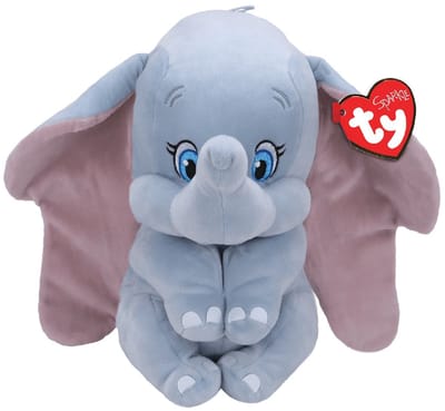 Ty knuffel Disney Dumbo 24cm pluche speelgoed olifant.