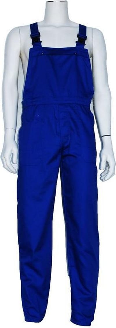 Yoworkwear Tuinbroek polyester/katoen korenblauw maat 116