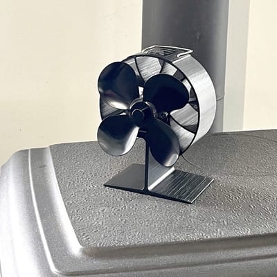 Ronde Haardventilator - Kachelventilator voor houtkachel - Compact