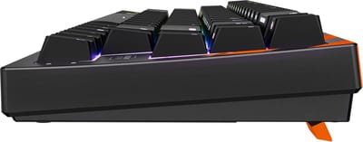 CHERRY K5 PRO TMR COMPACT toetsenbord Gamen USB QWERTY Amerikaans Engels Zwart, Oranje