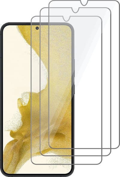 Screenprotector geschikt voor Samsung Galaxy S22 Plus - Gehard Glas Beschermglas Tempered Glass Screen Protector - 3 Stuks