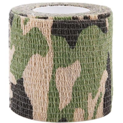 Multifunctionele Outdoor Rijden Camouflage Tape Tactische Militaire Fan Camouflage Tape Zelfklevende Intrekbare Tape