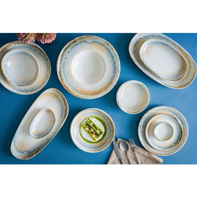 Bonna Dinerbord - Knidos - Porselein - 33 cm - set van 6