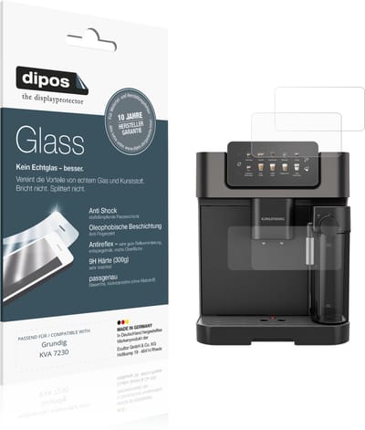 dipos – 2x Matte Pantserfolie geschikt voor Grundig KVA 7230 | 9H Screenprotector
