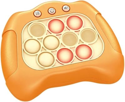 Ilso quick push pop-it controller - anti stress - reflex - fidget toys - fijne motoriek - oranje - inclusief batterijen