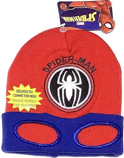 Marvel Spiderman Muts - rood/blauw - maat 54 cm (5-8 jaar)