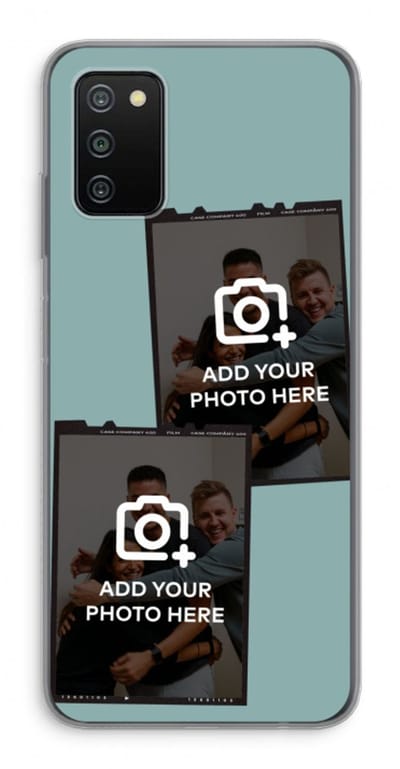 Gepersonaliseerd - Case Company® - Hoesje geschikt voor Samsung Galaxy A03S hoesje - Polaroid Zwart - Soft Cover Telefoonhoesje - Bescherming aan alle Kanten en Schermrand