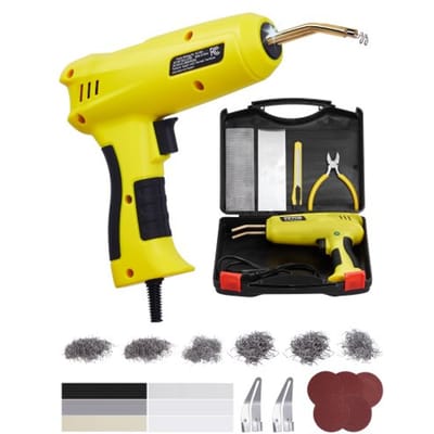 VEVOR Plastic Welder, 220W laspistool met 1200 hete nietjes en 76 lasstaven, kunststof reparatieset met ledlampje, draagtas voor kajaks, speelgoed, autobumperreparatie