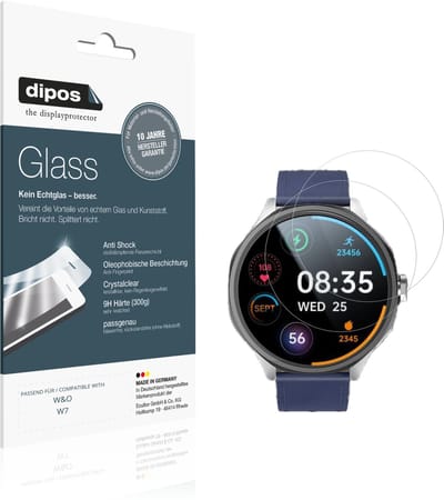 dipos – 2x Pantserfolie geschikt voor W&O W7 | 9H Screenprotector