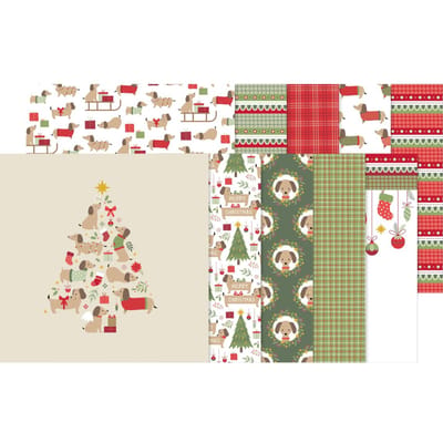 Papierset "Woofy Christmas"