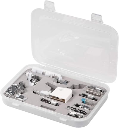 Complete Set van 15 Naaivoeten voor Multifunctionele Naaimachines - Accessoires voor Precisie en Creativiteit