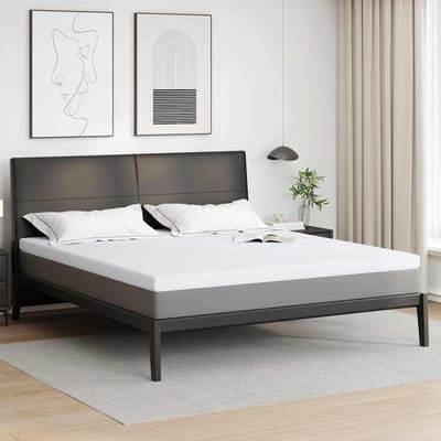 vidaXL - Geheugen - Schuim - Matras - Topper - 200 - x - 200 - cm - Thick - Zacht - Wit