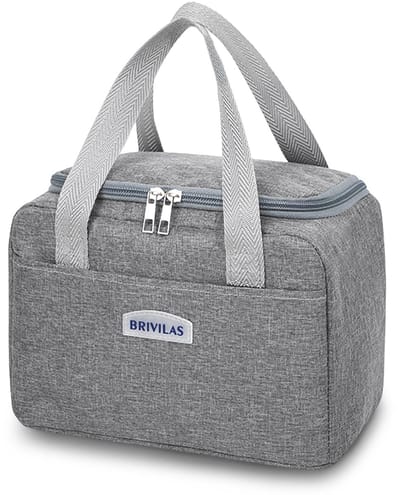 Dailygoods - Aucuu Koeltas Klein 6,5L, opvouwbare koeltas met folievoering, lunchbox tas, geïsoleerde lunchtas, draagbare lunchbag voor werk, camping of reizen, lunch