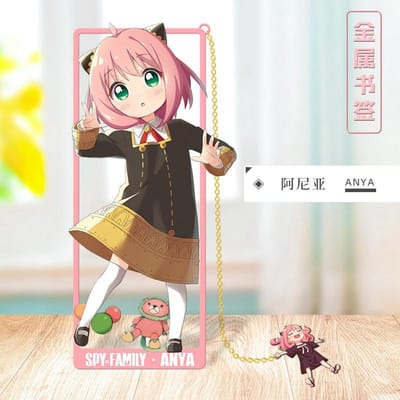 Anime Stijl Spy x Family Metalen Bladwijzers met Vallei Ontwerp, 9*3.4cm Maat spy x family anime figuur