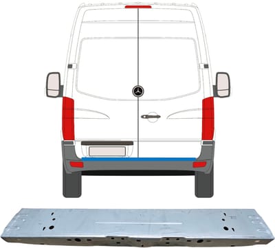 Achterste reparatiepaneel voor Mercedes Sprinter 2006-2018