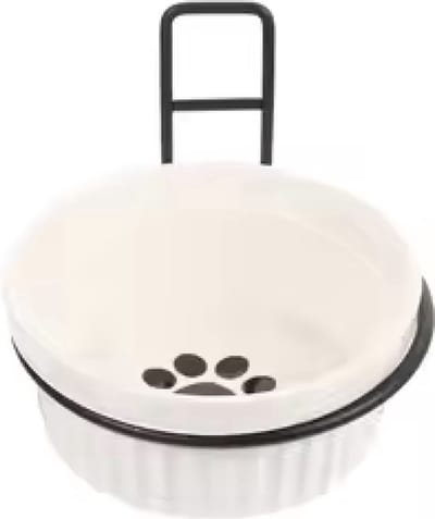Nixnix® - Voerbak Kat of kleine hond - 1 stuk - Wandbevestiging - 12cm