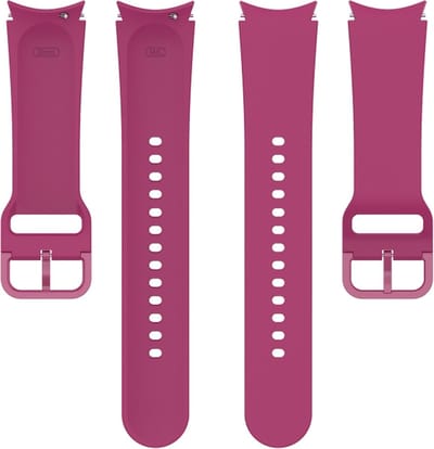 Siliconen bandje - geschikt voor Samsung Galaxy Watch 7 / Watch FE / Watch 6 / Watch 6 Classic / Watch 5 / Watch 5 Pro / Watch 4 / Watch 4 Classic - maat S / M - bordeauxrood