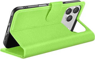 Zanae, Hoesje geschikt voor iPhone 17 Pro Max - Wallet Case & Magneetsluiting, Groen