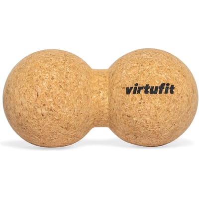 VirtuFit Premium Kurk Peanut Ball - Dual Massagebal - 100% Ecologisch