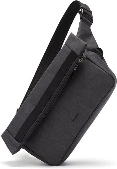 Pacsafe Metrosafe Sling Pack - 10 L - Schoudertas - RFID-beveiligd - Anti-diefstal - Geschikt voor 10-inch tablet - 31 x 37.5 x 10.5 cm - Grijs