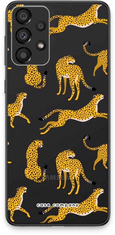 Case Company® - Hoesje geschikt voor Samsung Galaxy A33 5G hoesje - Luipaard - Soft Cover Telefoonhoesje - Bescherming aan alle Kanten en Schermrand