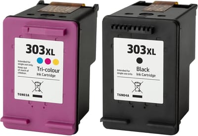 INKTDAG 303XL Geschikt voor HP303 HP 303 HP303XL HP 303XL T6N04AE T6N03AE 3YN10AE Inktcartridge - Hoge Capaciteit 2-pack (Zwart x 1 en Kleur x 1)
