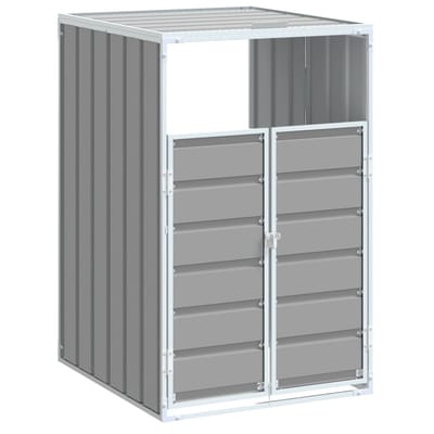 vidaXL - Containerberging - voor - 1 - container - 72x81x115 - cm - staal - grijs