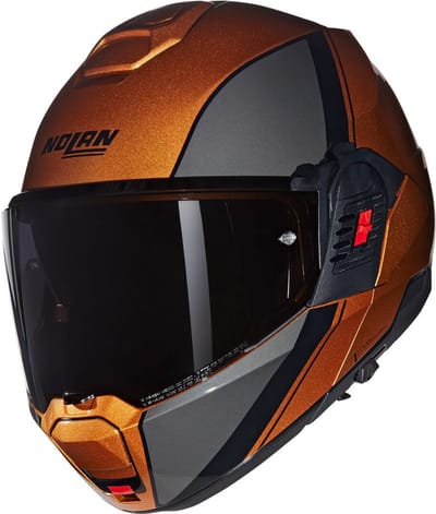 Nolan N120-1 Verniciatura Speciale 343 Oker Zwart Glossy Systeemhelm - Helm