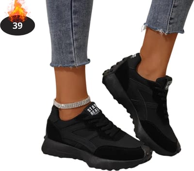 Livano Schoenen Dames - Sneakers - Comfortabel - Sportief - Casual - Volwassen - Zwart - Maat 39