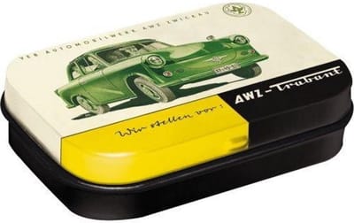 Trabant AWZ Pepermunt Doosje Inclusief Mints mint box 4 x 6 cm