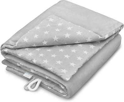 Zachte Babydeken - Knuffeldeken en Kruipdeken 75 x 100 cm van 100% Katoen en Minky Polar Fleece