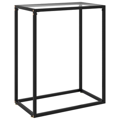 vidaXL - Wandtafel - 60x35x75 - cm - gehard - glas - transparant